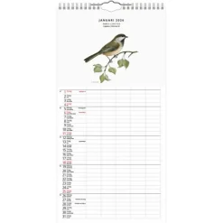 Familjekalender 2026 Fåglar