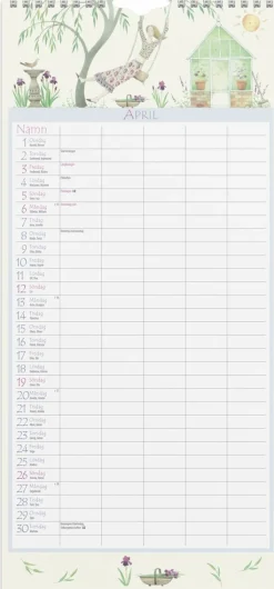 Familjekalender 2026 Magic Garden