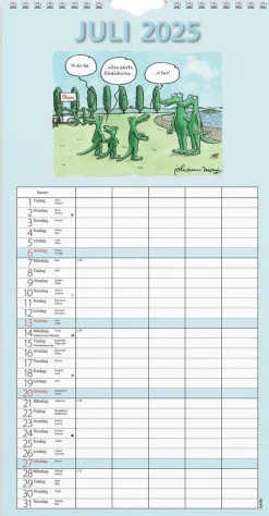 Familjekalender 2025 Rolig