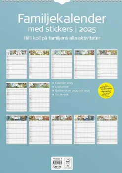 Familjekalender 2025 Stickers