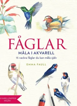 Fåglar : måla i akvarell