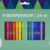 Fiberspetspenna 24 färger