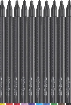 Fiberspetspenna Grip Finepen 10 färger