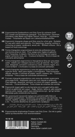 Fiberspetspenna Grip Finepen 10 färger