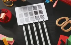 Fiberspetspenna Stabilo Creative Tips Arty 5-pack svart