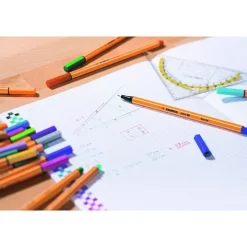 Fiberspetspenna Stabilo Point 88 6 neonfärger