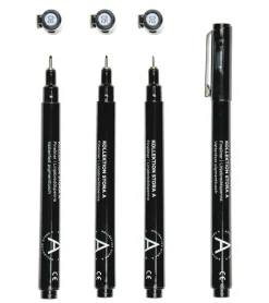 Fineliner 6-pack svart