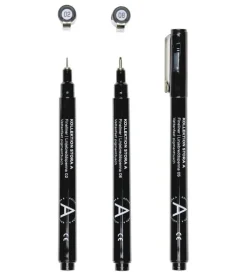 Fineliner 3-pack svart
