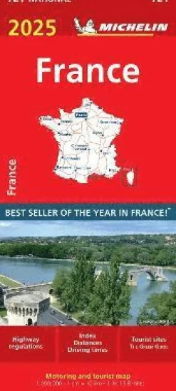 France 2025 - Michelin National Map 721