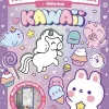 Färglägg magneter Kawaii : Målarbok