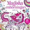 Färglägg och skapa : Magiska enhörningar : wall art