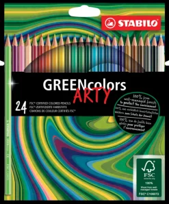 Färgpenna Stabilo Arty GREENcolors 24 färger