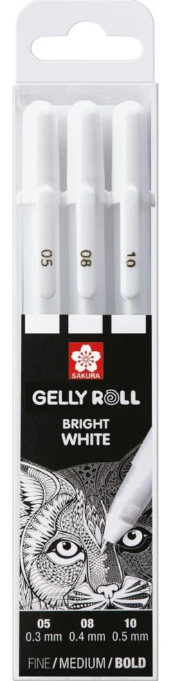 Gelpenna Gelly Roll 3-pack vit
