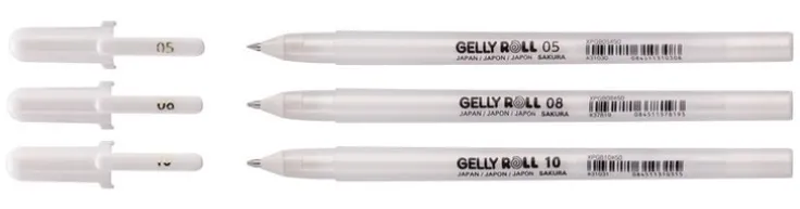Gelpenna Gelly Roll 3-pack vit