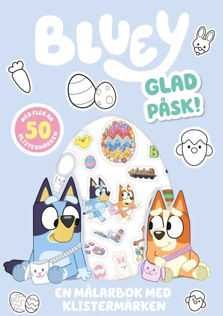 Glad påsk : en målarbok med klistermärken