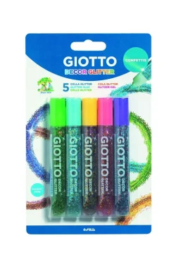 Glitterlim Giotto Decor Confetti 5 färger