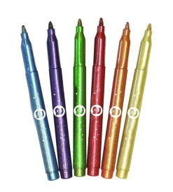 Glitterpenna 6 färger