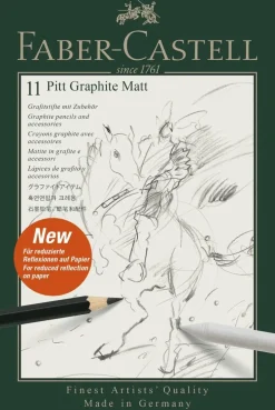 Grafitpenna Pitt Graphite Matt 11 delar i metalletui