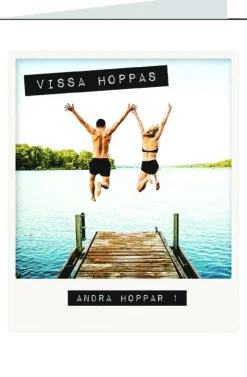 Gratulationskort med kuvert - Vissa hoppas andra hoppar
