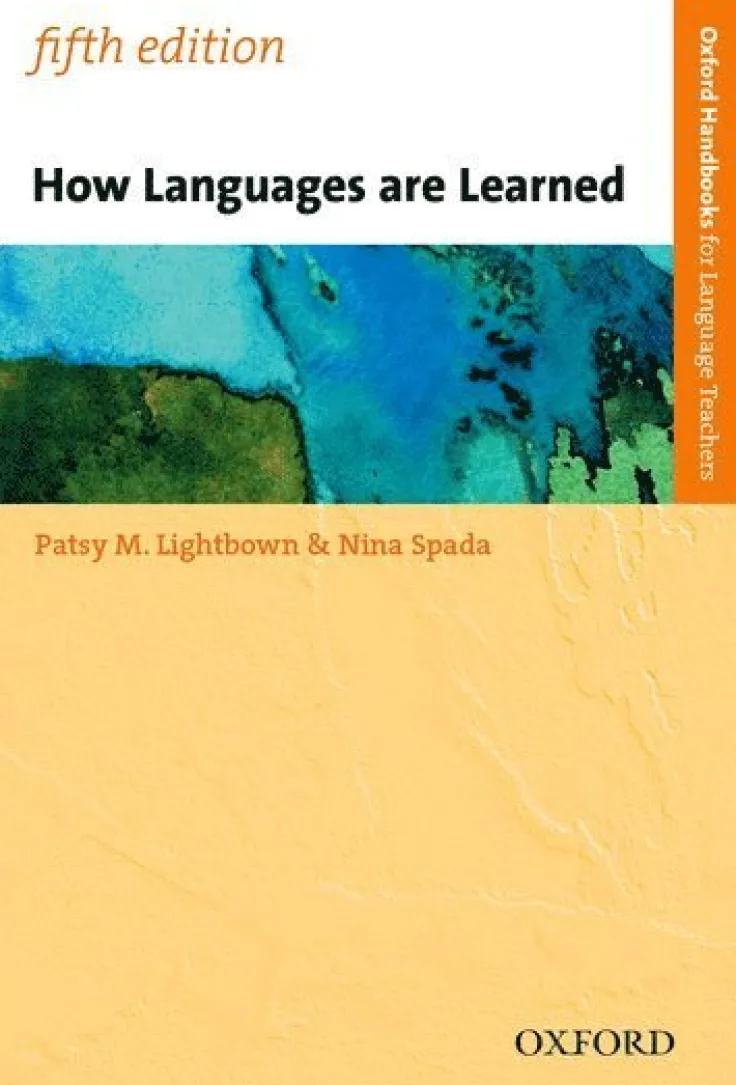 How Languages are Learned