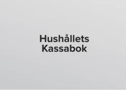 Hushållets kassabok A4L