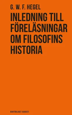 Inledning till föreläsningar om filosofins historia