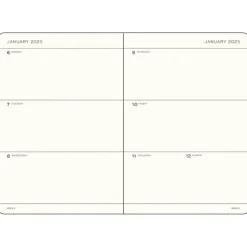 Kalender 2025 A5 Vecka/Uppslag soft Apricot