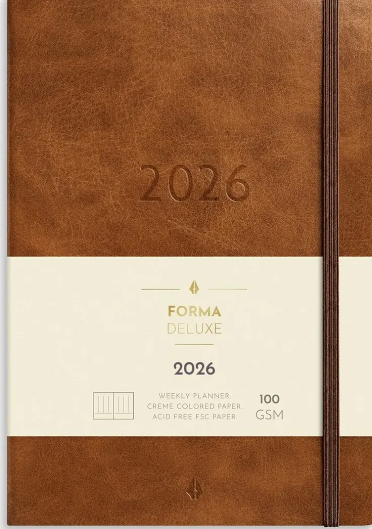 Kalender 2026 Agency Forma Deluxe brun