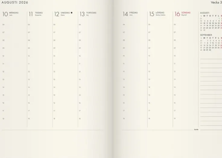 Kalender 2026 Agency Forma Deluxe brun