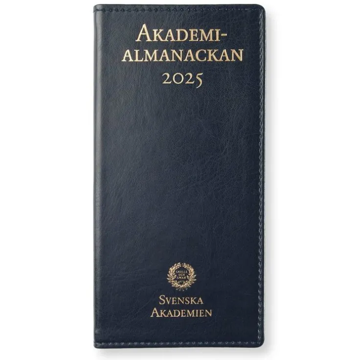 Kalender 2025 Akademialmanackan marinblå