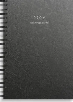 Kalender 2026 Bokningsjournalen svart kartong