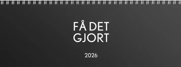 Kalender 2026 Bordsalmanackan Få det gjort