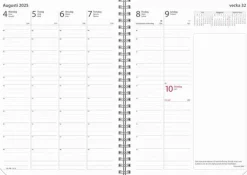 Kalender 2025 Business rosa konstläder Amelia