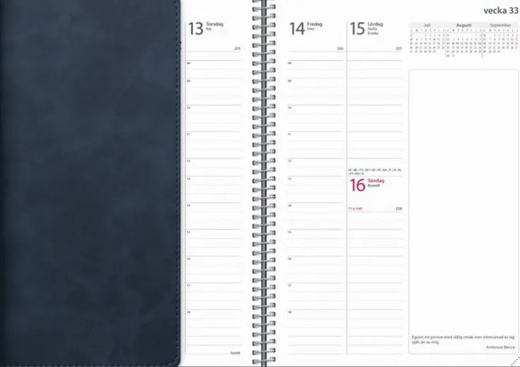 Kalender 2026 Business Twist blå