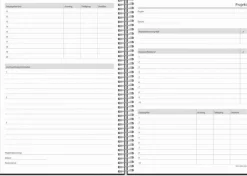 Kalender 2026 Business VIP svart konstläder