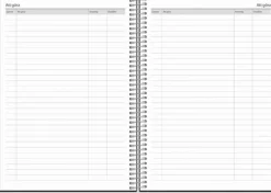 Kalender 2025 Business VIP svart konstläder