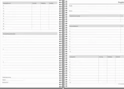 Kalender 2025 Business VIP svart konstläder