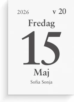 Kalender 2026 Dagblock 44x63 mm