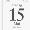 Kalender 2026 Dagblock 75x107 mm
