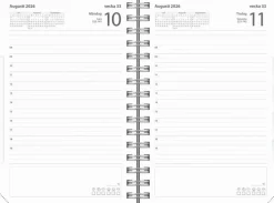 Kalender 2026 Dagbok Textile svart