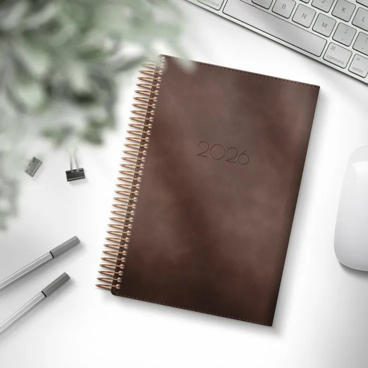 Kalender 2026 Dagbok Twist brun