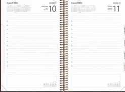 Kalender 2026 Dagbok Twist brun