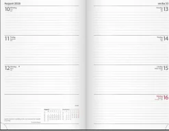 Kalender 2026 Dagbokskalender svart