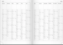 Kalender 2025 Företagarkalendern svart konstläder