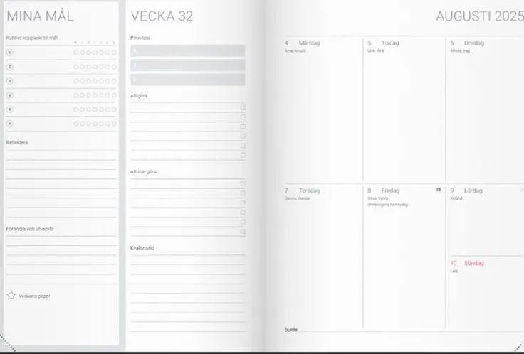 Kalender 2025 Goal Planner