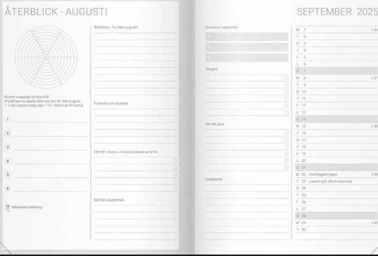 Kalender 2025 Goal Planner