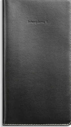 Kalender 2026 Interplano II svart konstläder