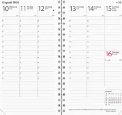 Kalender 2026 Interplano svart plast