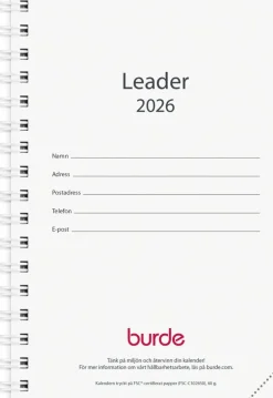 Kalender 2026 Leader refill