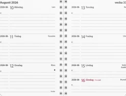 Kalender 2026 Leader refill